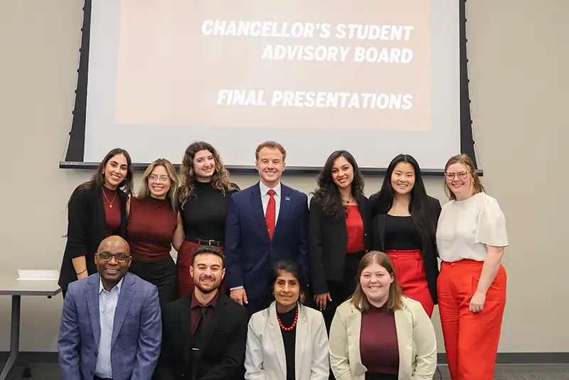 Chancellor's Student Advisory Board group photo