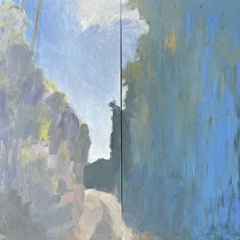 Solitude In Blue by Josh Rush